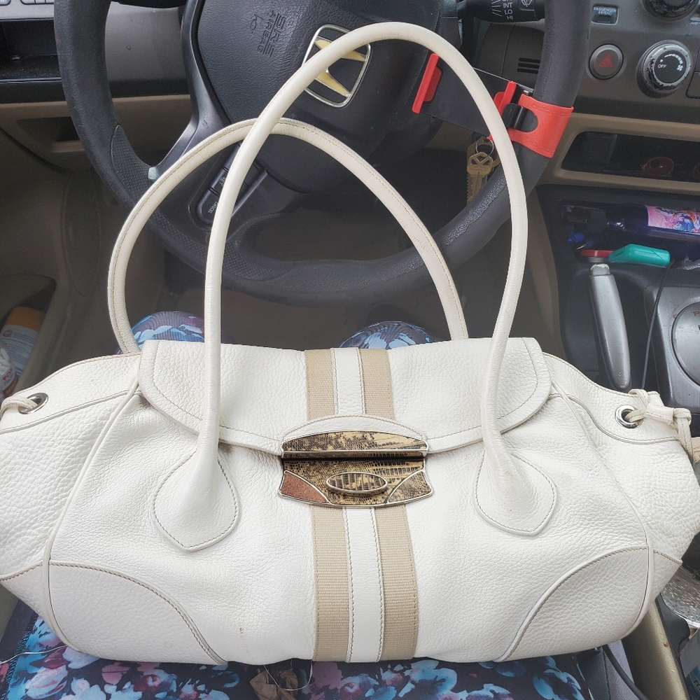 Prada White Spring/Summer White/Beige Satchel - Buttery soft leather